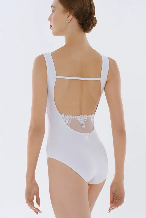 Ladies Belle White Leotard