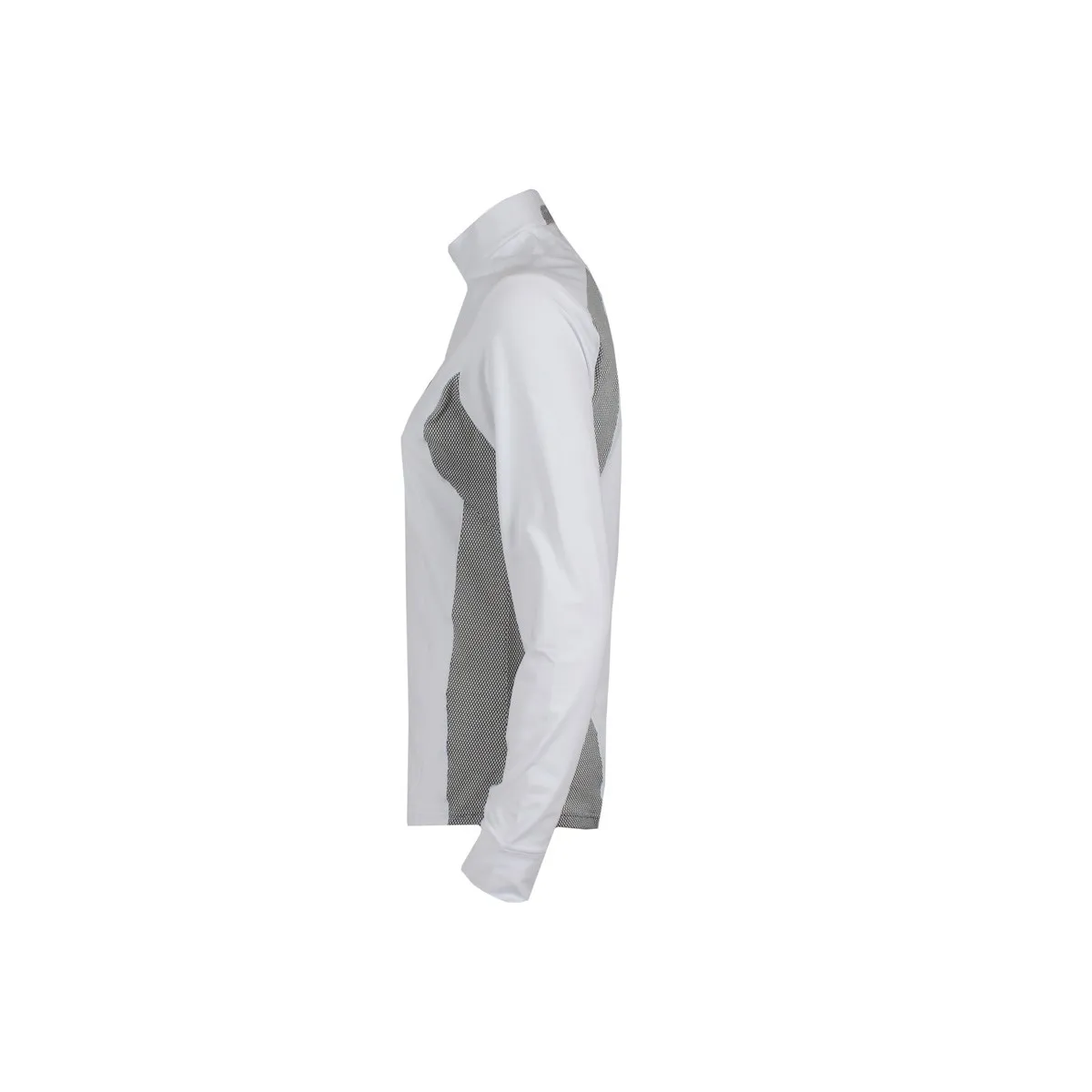 LADIES SHOW/COMPETITION POLO SHIRT BY EQUILINE, LONG SLEEVES, MOD. LEILA EQUILINE COL. WHITE