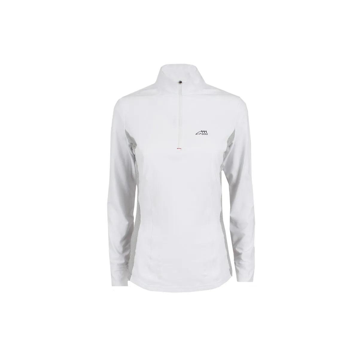LADIES SHOW/COMPETITION POLO SHIRT BY EQUILINE, LONG SLEEVES, MOD. LEILA EQUILINE COL. WHITE