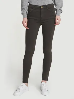 Le High Skinny Sateen -- Deep Moss
