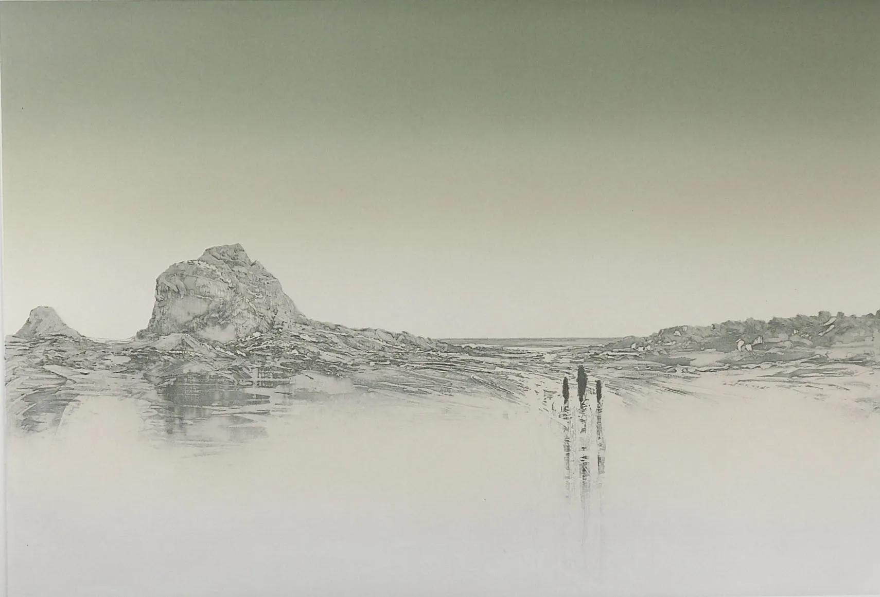Le Hocq II Etching Channel Islands