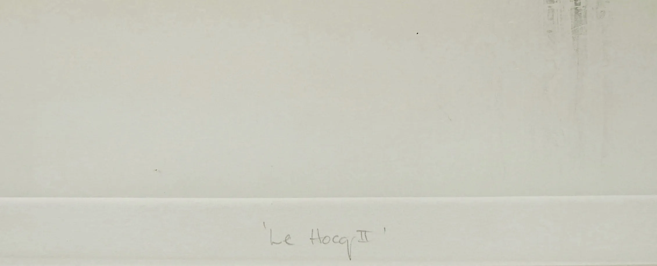 Le Hocq II Etching Channel Islands