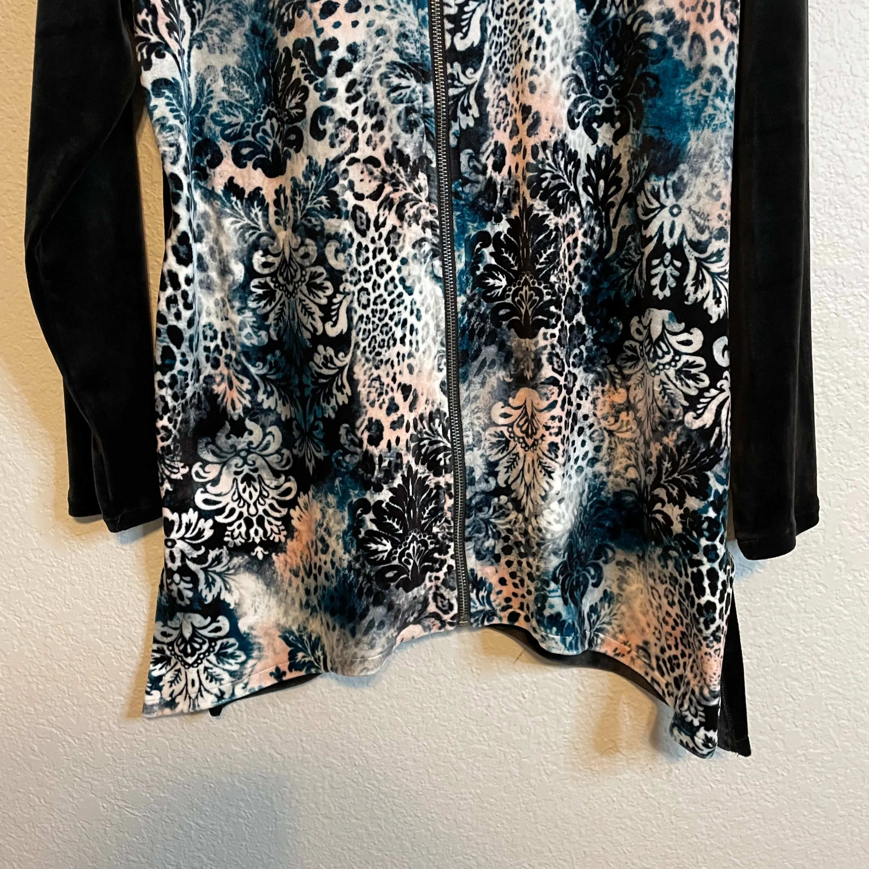 Leopard Filigree Velvet Jacket