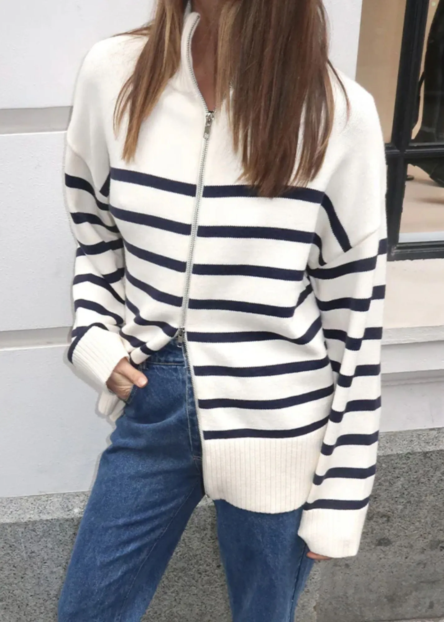 Madison the Label Addie Striped Sweater