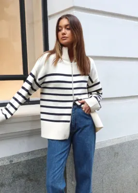 Madison the Label Addie Striped Sweater