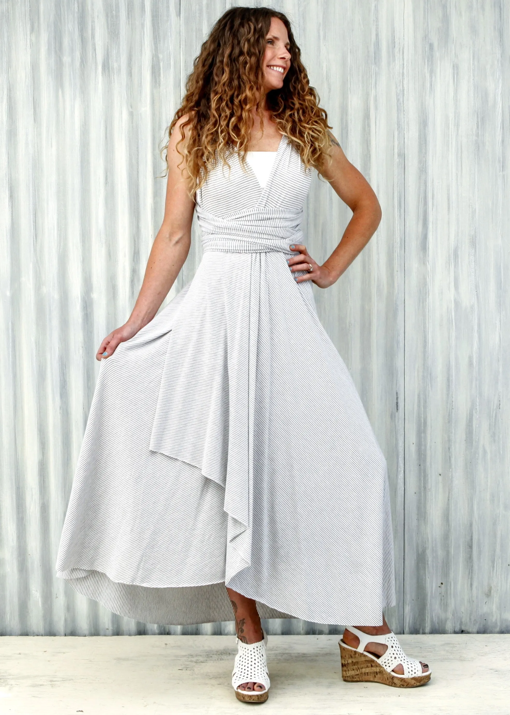 Marble Stripe Infinity Dress (Custom Made)