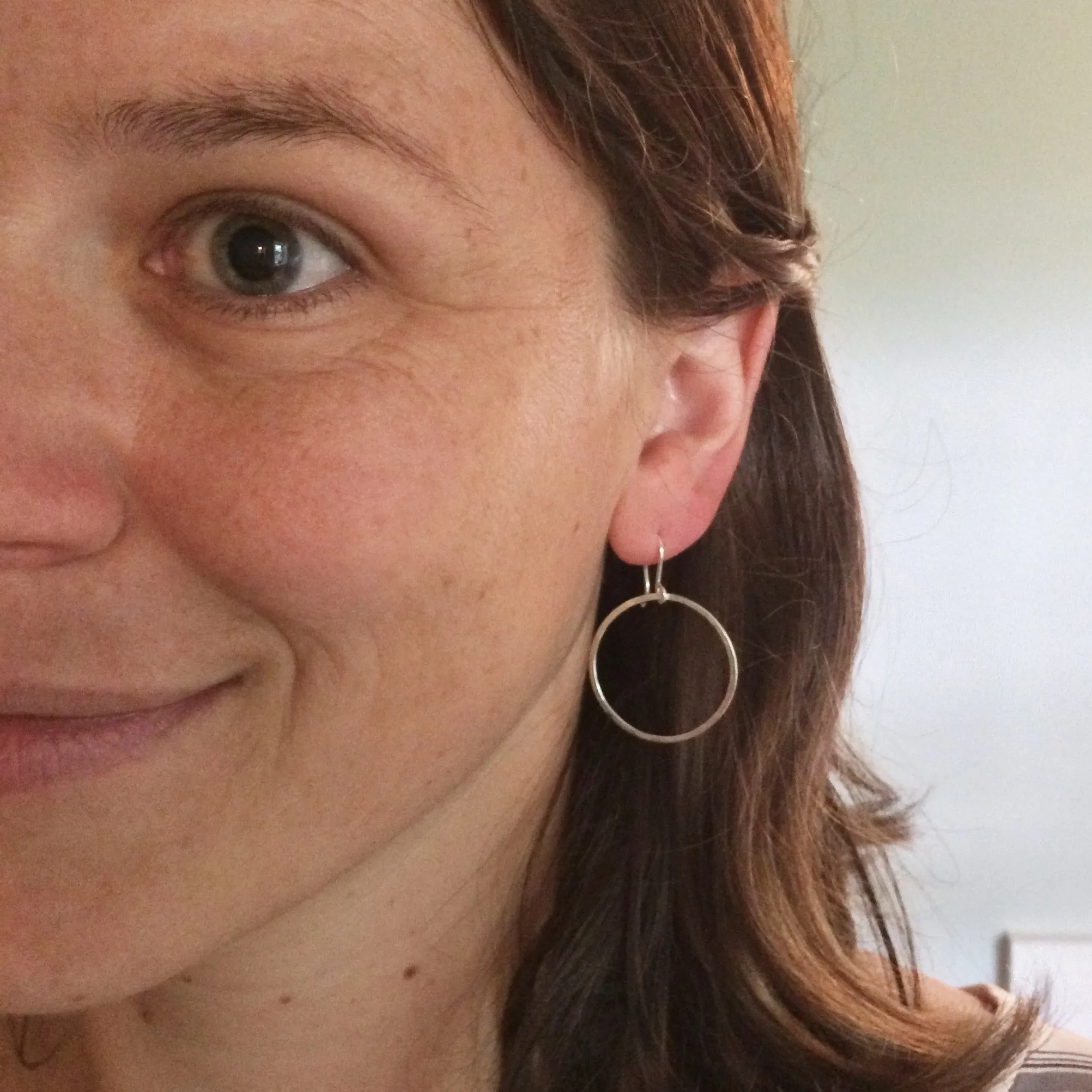 Medium Circle Drop Hoops