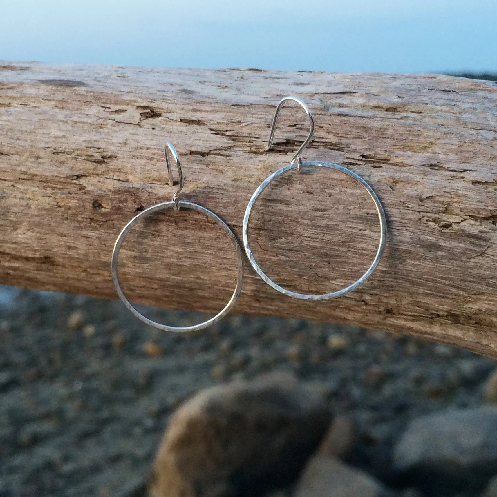 Medium Circle Drop Hoops