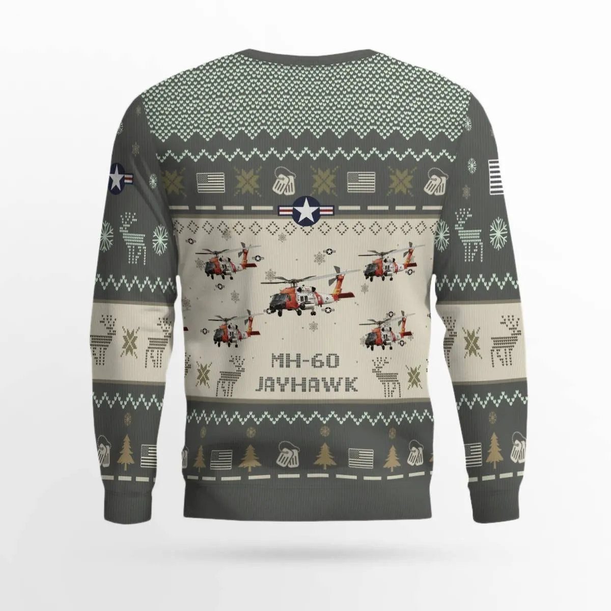 MH-60T Jayhawk MH60T_Aircraft Ugly Sweater, Ugly Sweater Christmas Shirt for Men Dad Veteran