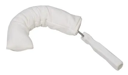 MicroNova BRWM-22512J "J" Shaped Brush with 2.25" dia. Stainless Steel/Nylon Bristles &amp; Plastic 12" Handle  (Case of 12)