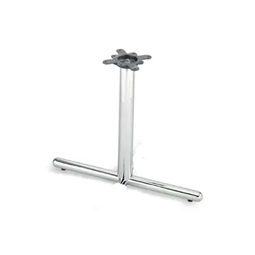 Modern T Chrome Tube Base Rounded Ends 2.20