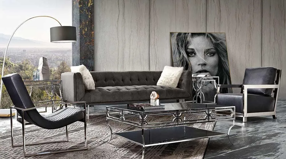 Modern Velvet Sofa 3 Seater