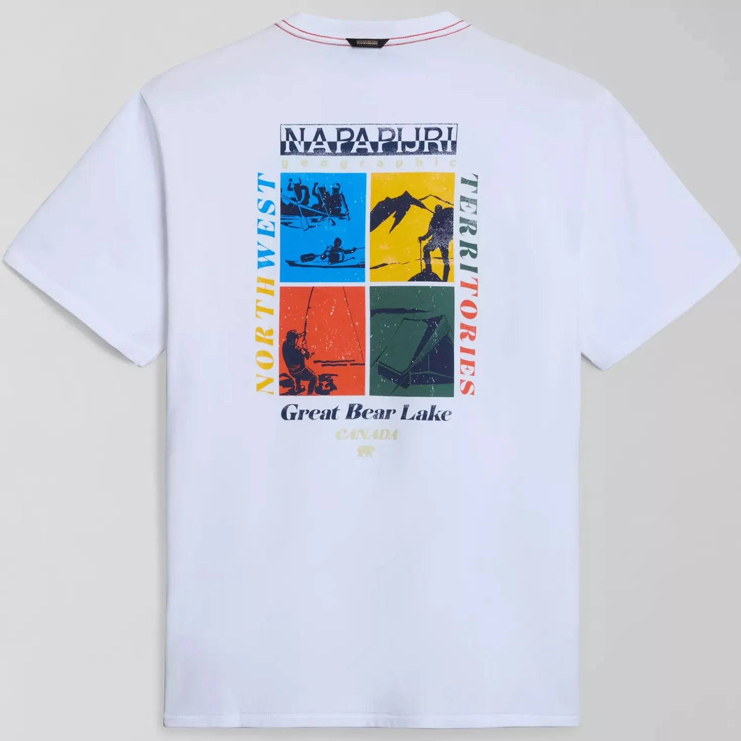 Napapijri Men&#x27;s Gras Short Sleeve T-Shirt Bright White | Buy Napapijri Men&#x27;s Gras Short Sleeve T-Shirt Bright White here | Outnorth
