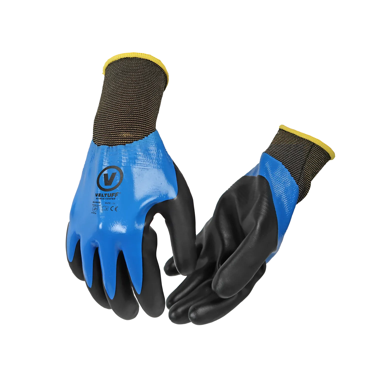 Nitrile Double dipped Coated Glove