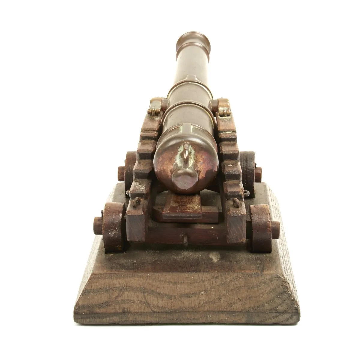 Original British Trafalgar Centennial Model Cannon Constructed from Materials of the HMS Victory