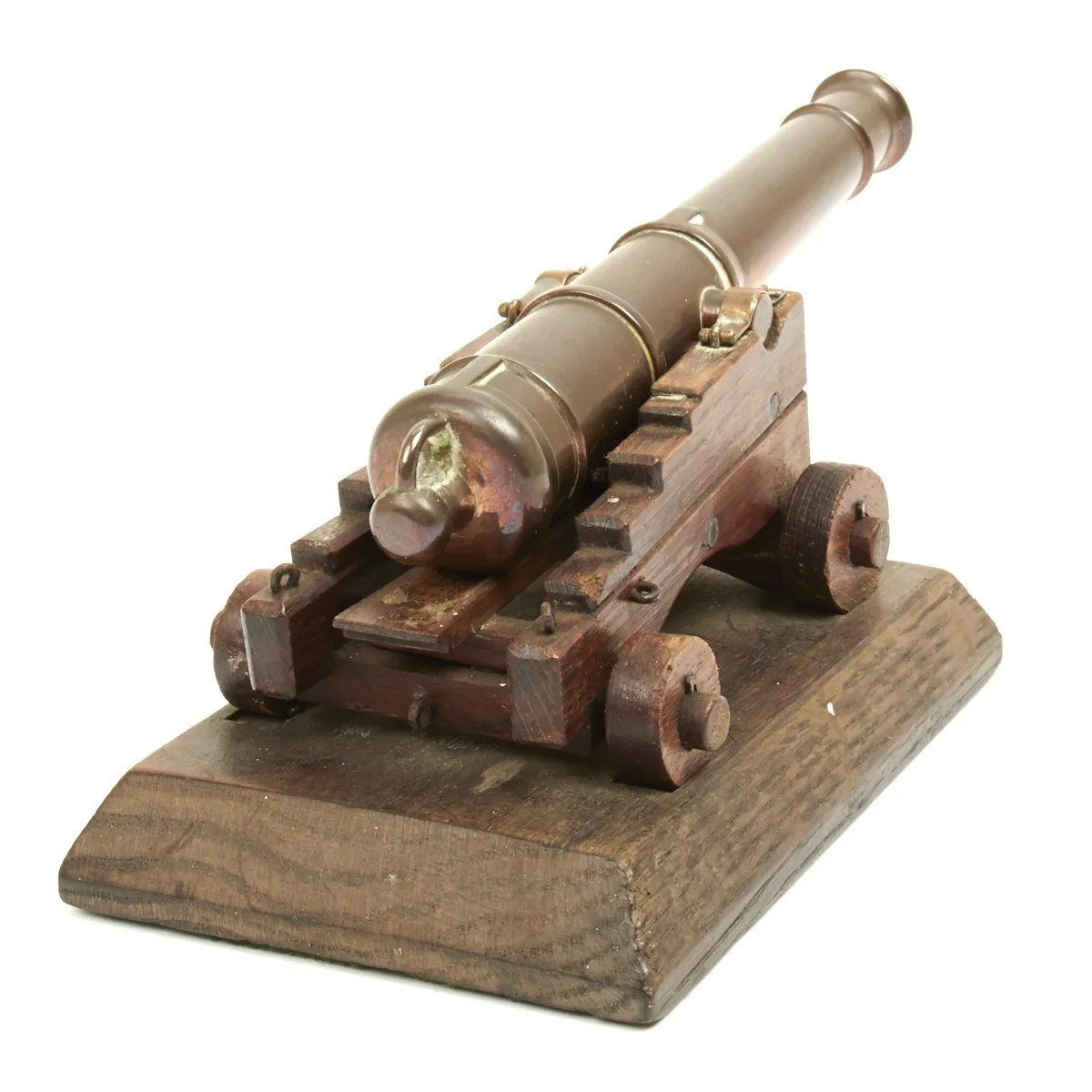 Original British Trafalgar Centennial Model Cannon Constructed from Materials of the HMS Victory