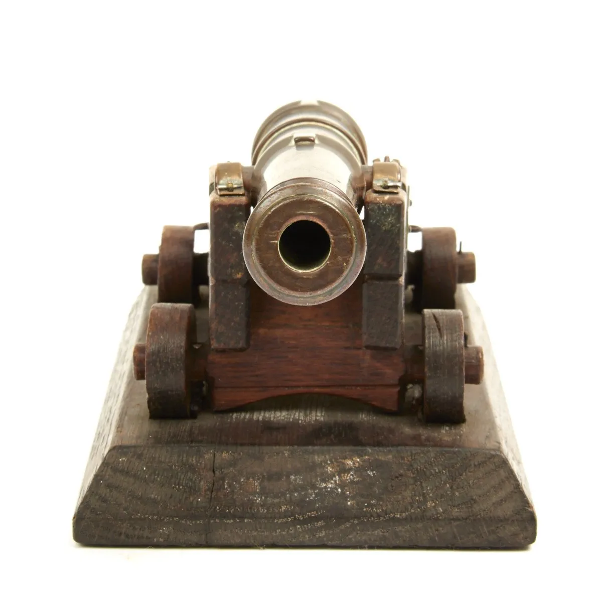 Original British Trafalgar Centennial Model Cannon Constructed from Materials of the HMS Victory