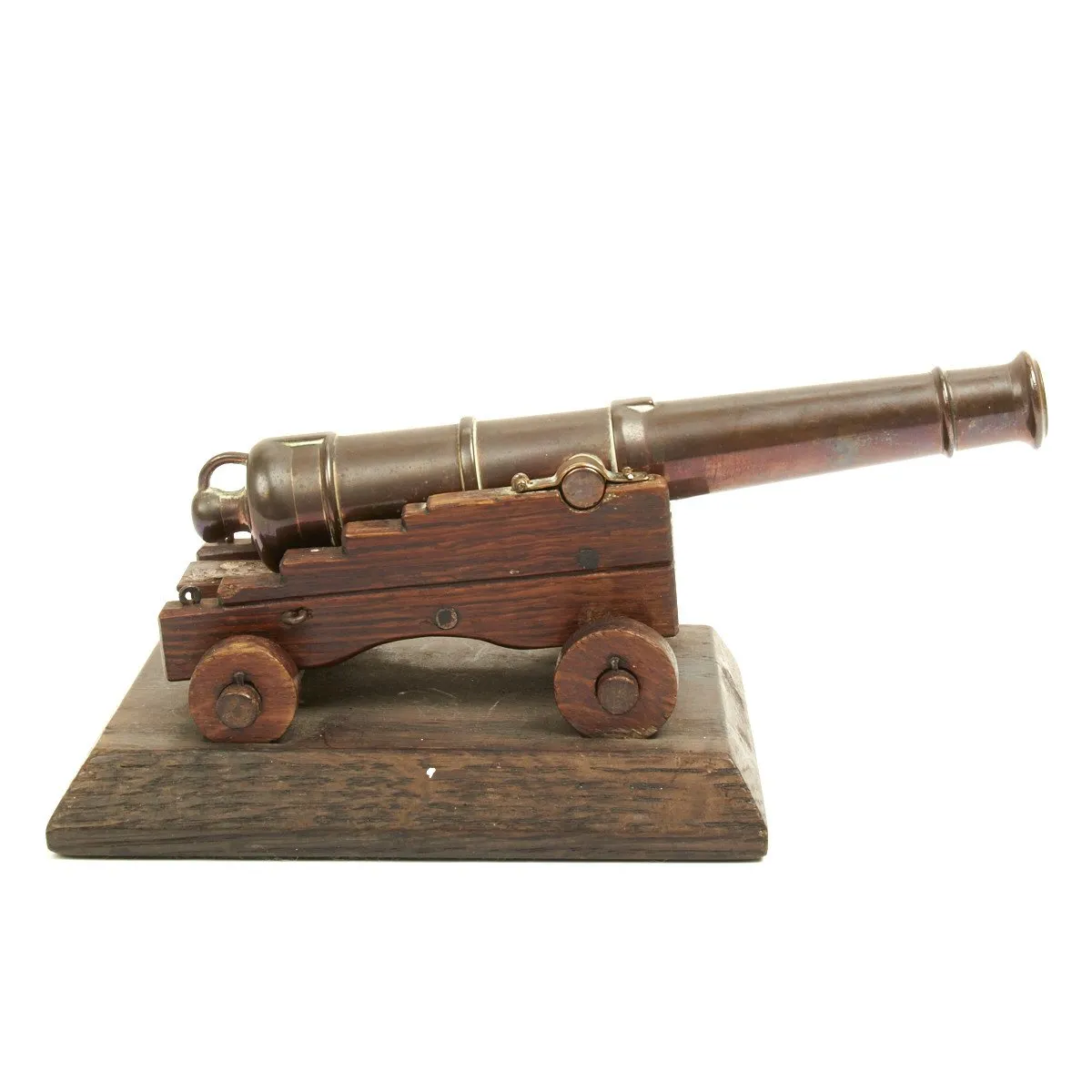 Original British Trafalgar Centennial Model Cannon Constructed from Materials of the HMS Victory