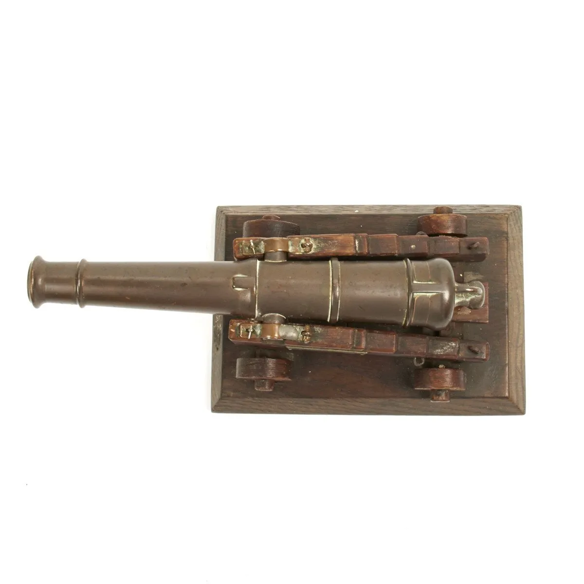 Original British Trafalgar Centennial Model Cannon Constructed from Materials of the HMS Victory