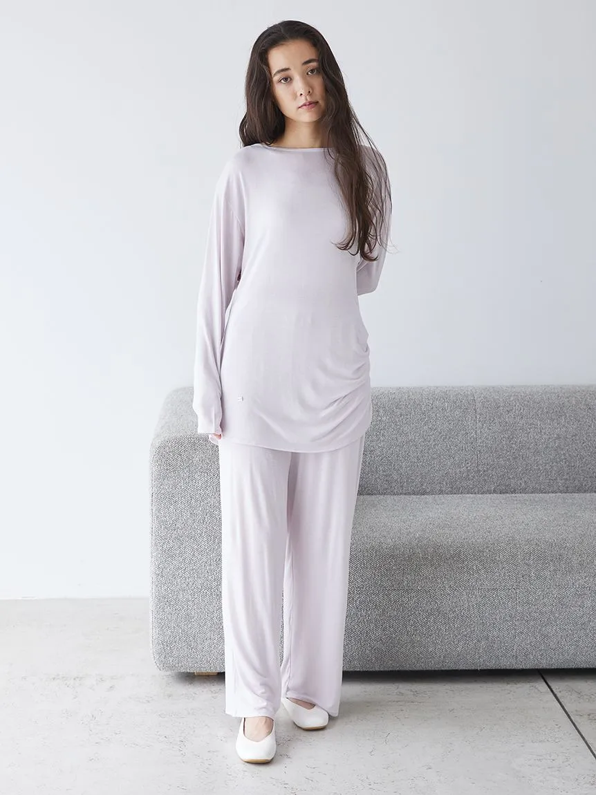 Peach Skin Loose-Fit Lounge Top