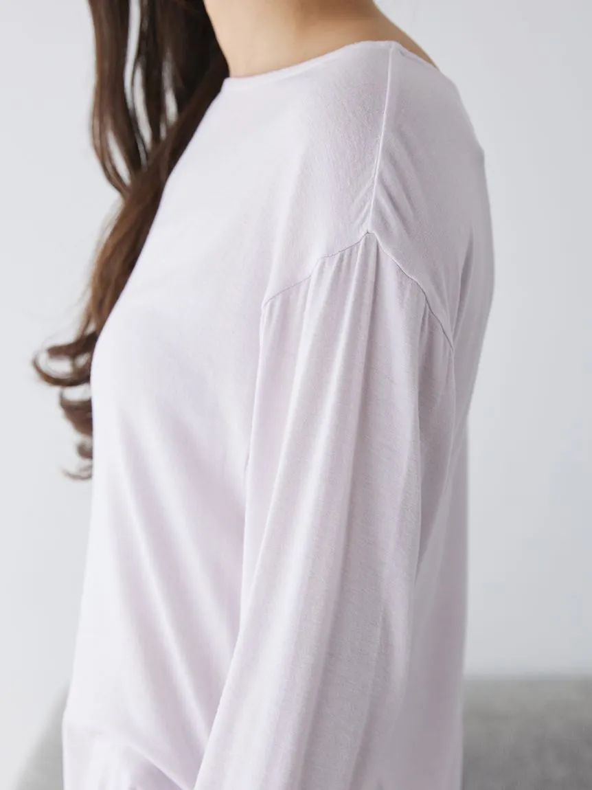 Peach Skin Loose-Fit Lounge Top