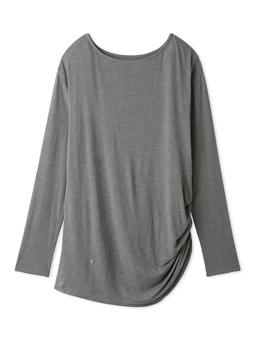 Peach Skin Loose-Fit Lounge Top