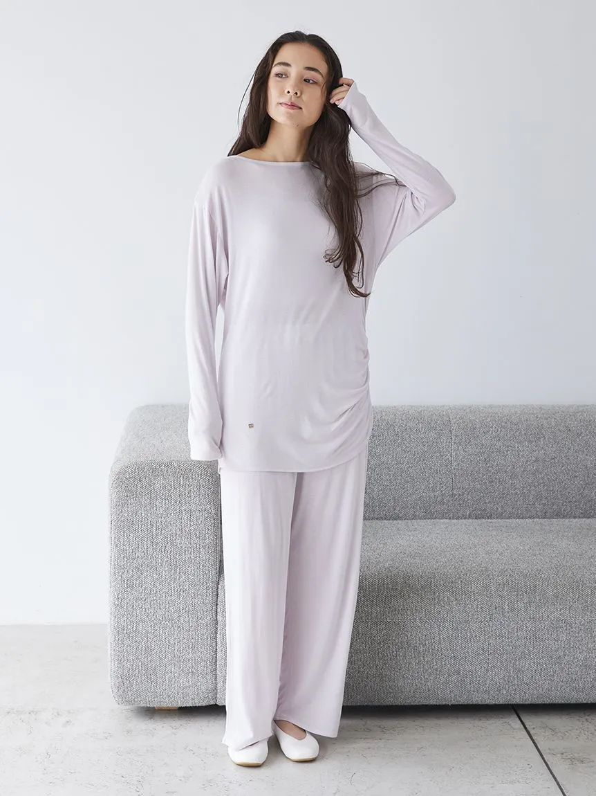 Peach Skin Loose-Fit Lounge Top