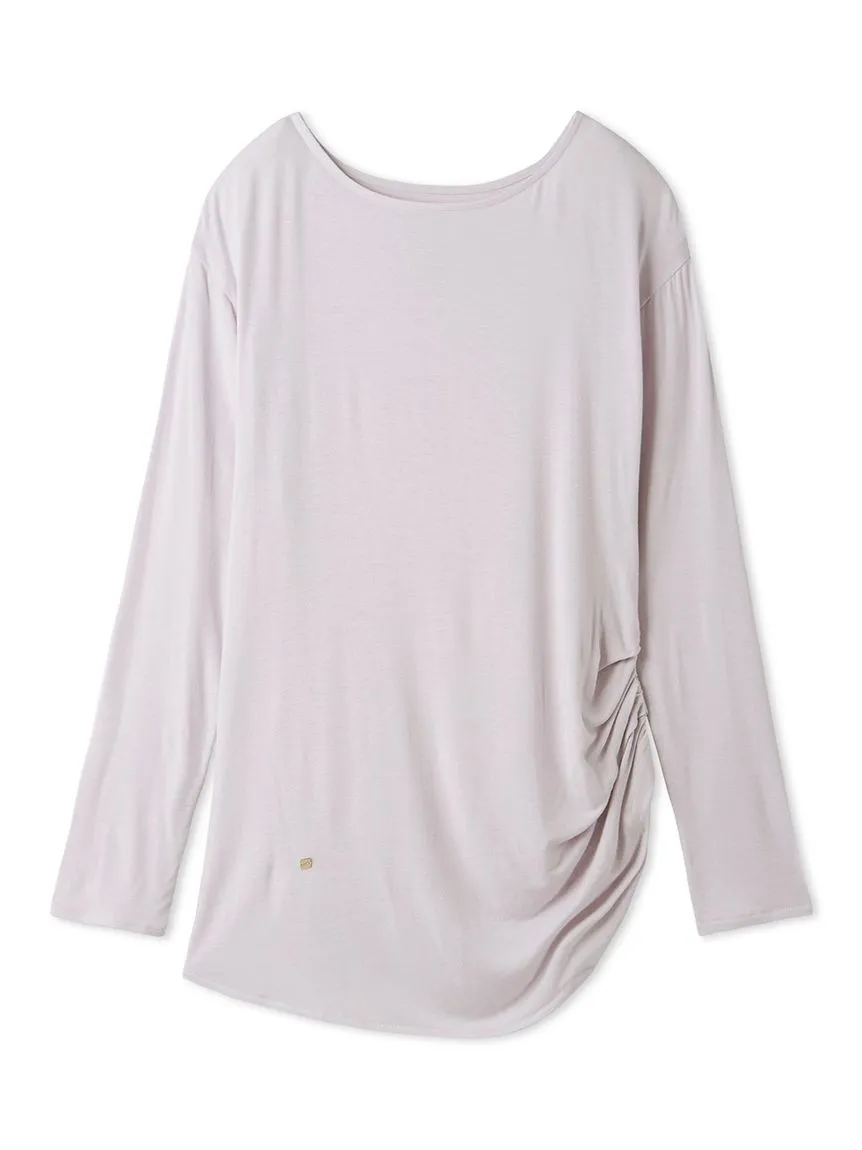 Peach Skin Loose-Fit Lounge Top
