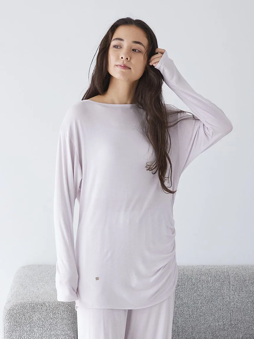 Peach Skin Loose-Fit Lounge Top