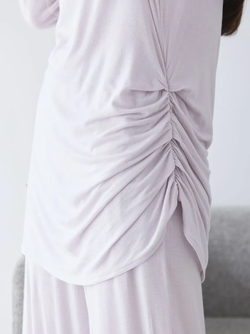 Peach Skin Loose-Fit Lounge Top
