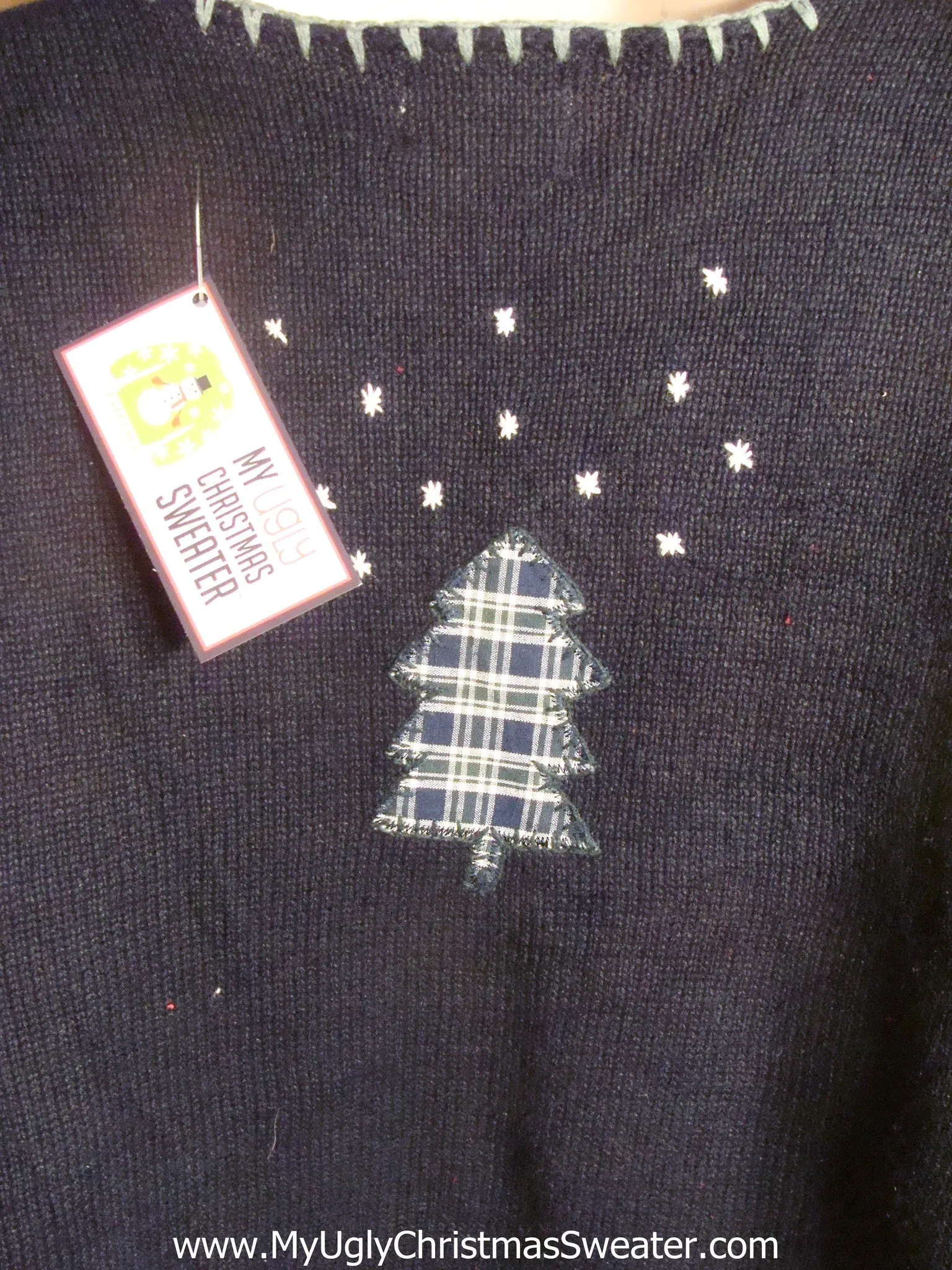 Plaid Trees Tacky Christmas Sweater