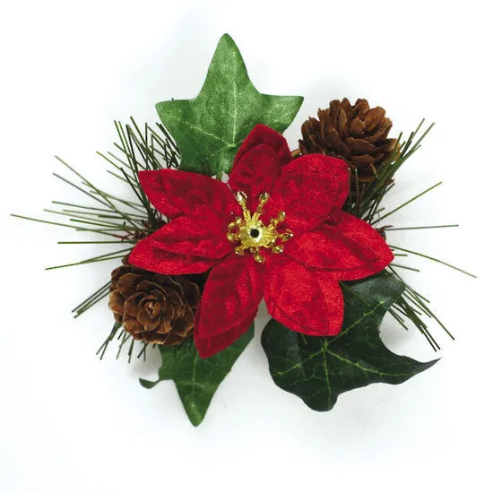 Poinsettia & Ivy Spray