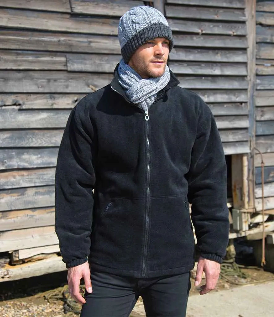 Result Core Polartherm™ Quilted Winter Fleece Jacket | Black