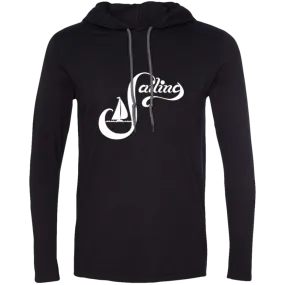Sailing white on 987 Anvil LS T-Shirt Hoodie