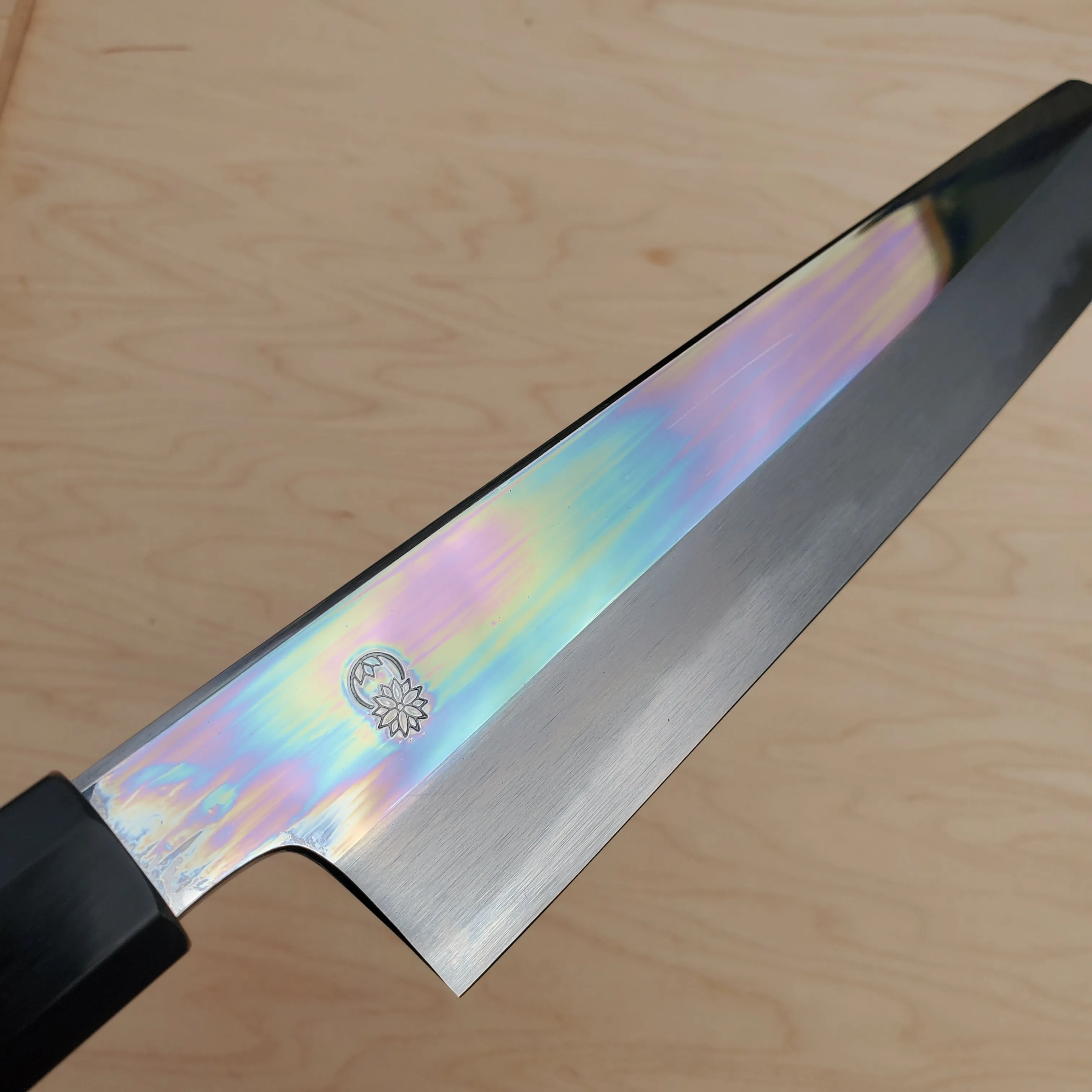 Sakai Kikumori Choyo Kiritsuke Gyuto 240mm Shirogami - Ebony