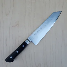 Sakai Kikumori GWT 190mm Kiritsuke Santoku VG5 Tsuchime