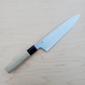 Sakai Kikumori Kikuzuki Gin 210mm Gyuto