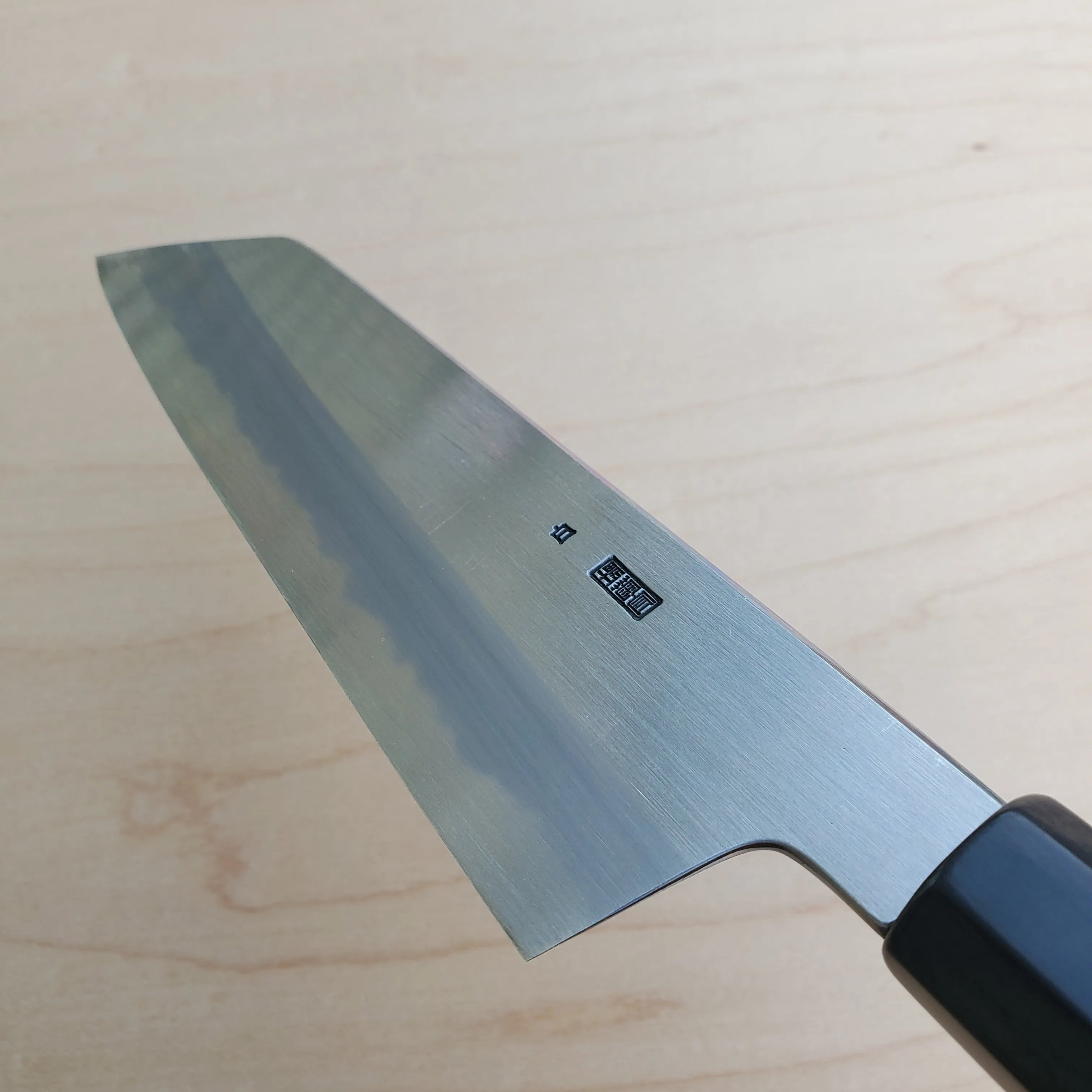 Sakai Kikumori Kikuzuki Kasumi 180mm Kiritsuke Santoku