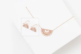 SANTA MARIA Set | arch stainless steel earring and necklace set