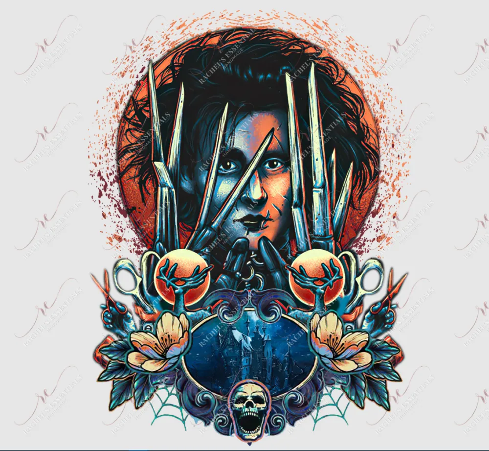Scissor hands - clear cast decal