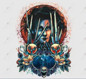 Scissor hands - clear cast decal