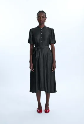 Short Sleeve Day Dress Black