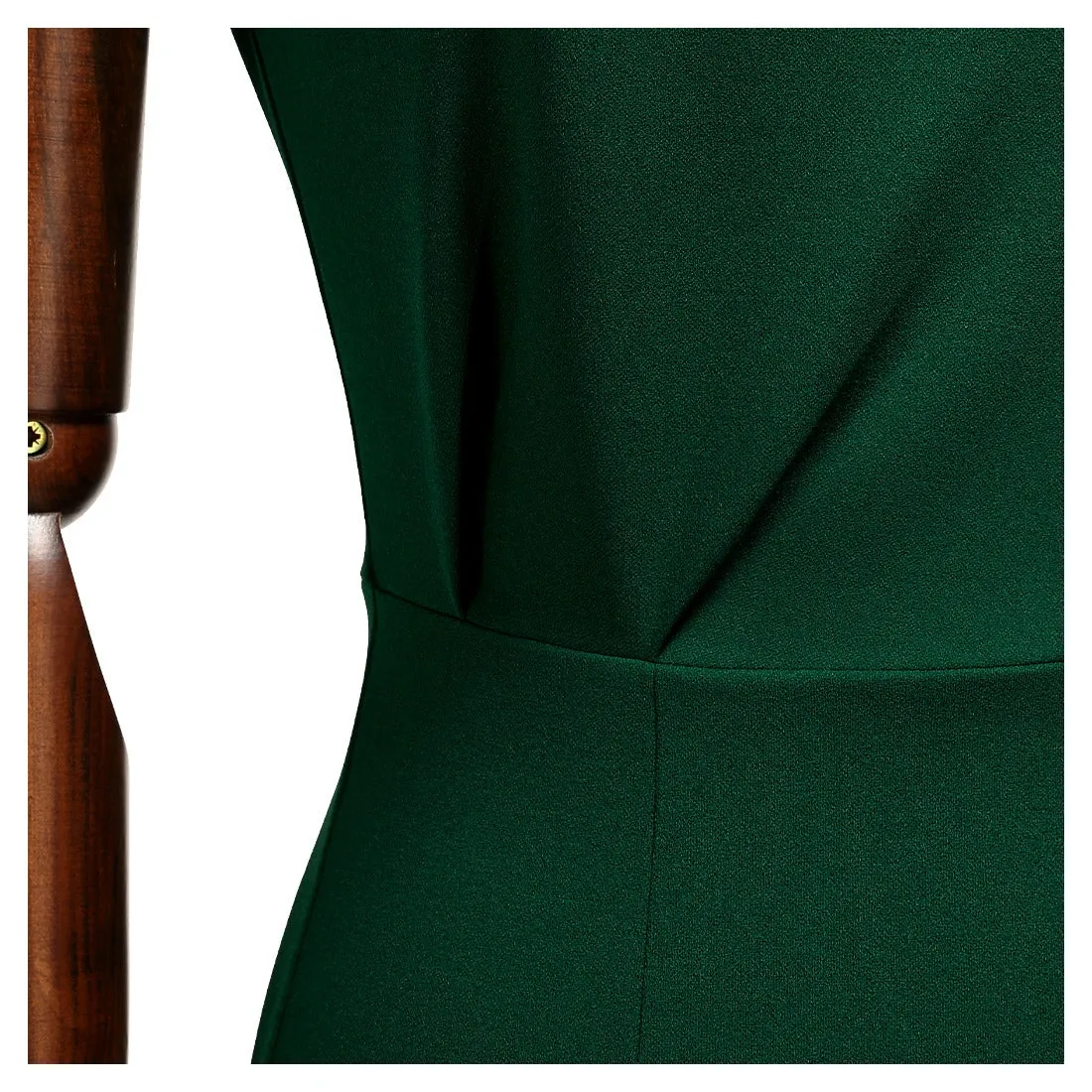Sleeveless Pleated Pencil Dress