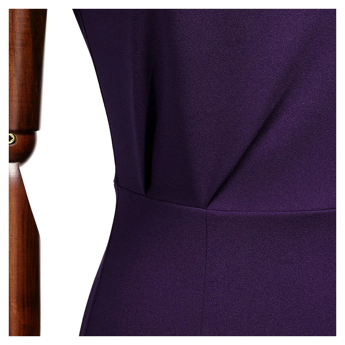 Sleeveless Pleated Pencil Dress
