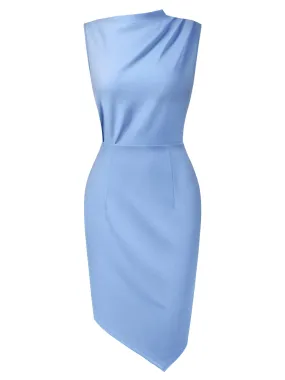 Sleeveless Pleated Pencil Dress