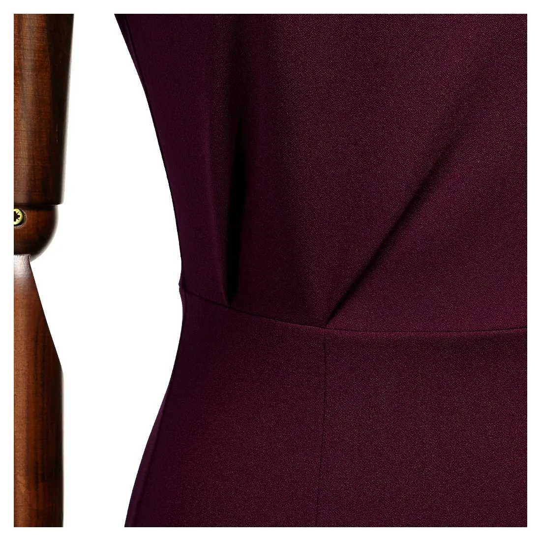 Sleeveless Pleated Pencil Dress
