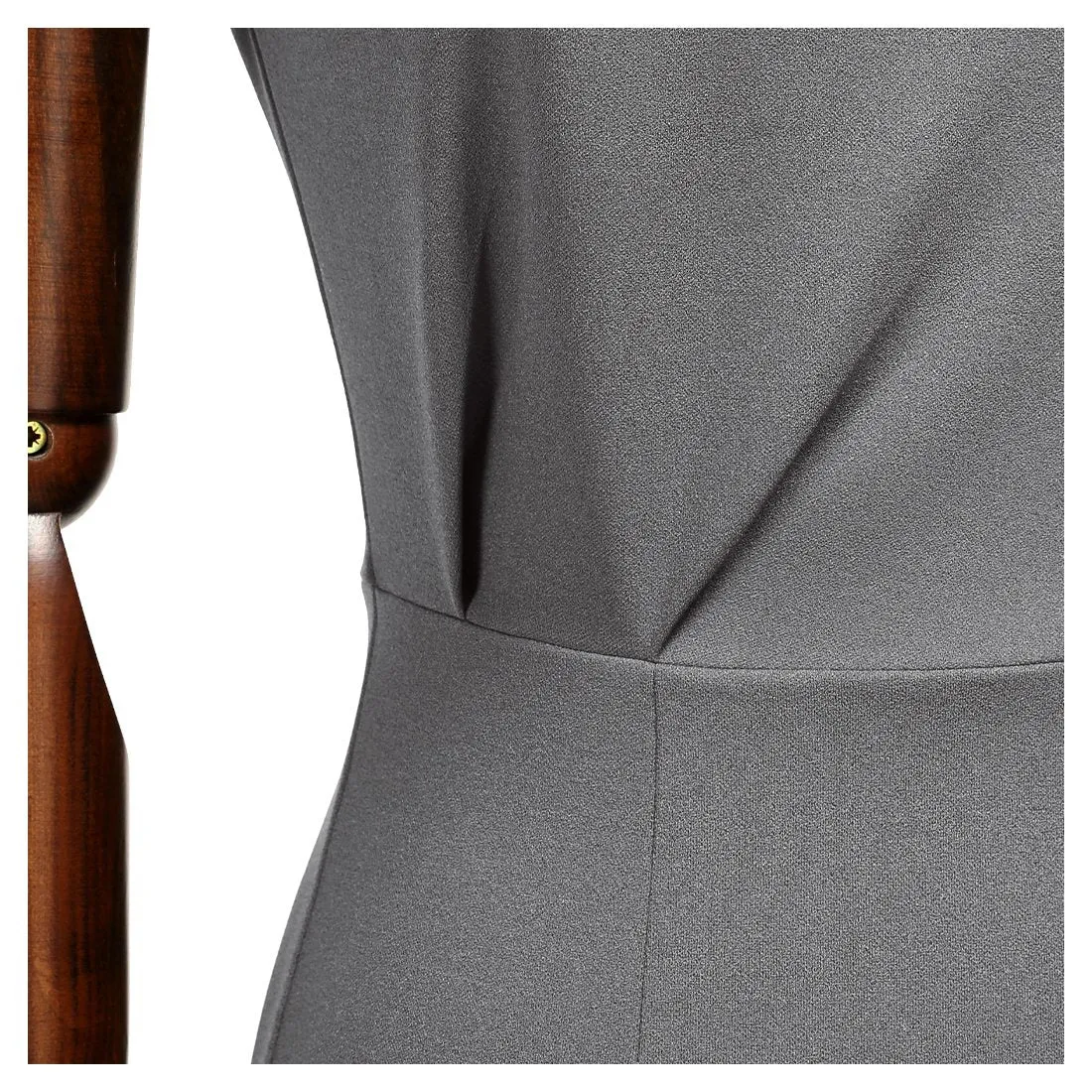 Sleeveless Pleated Pencil Dress