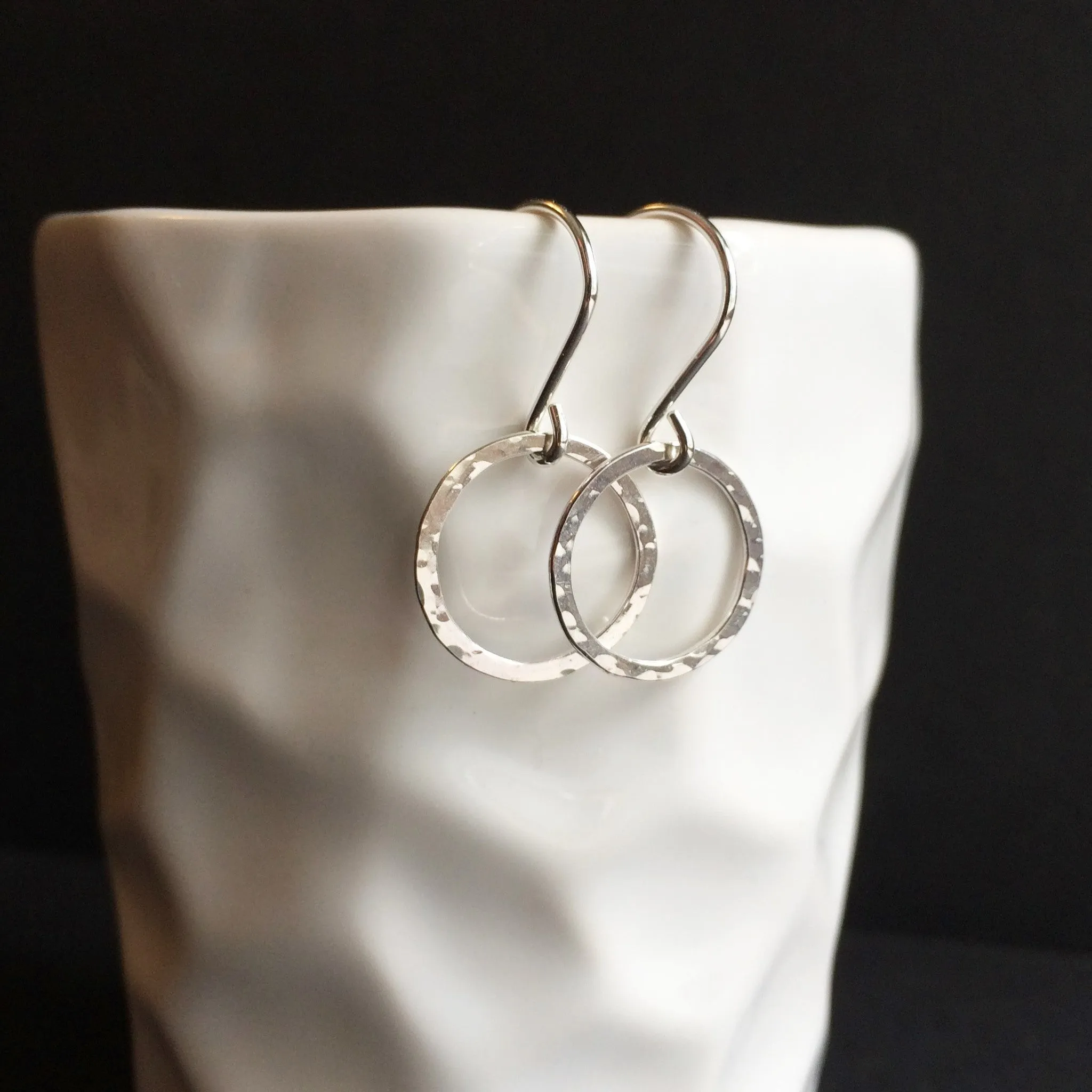 Small Circle Drop Hoops
