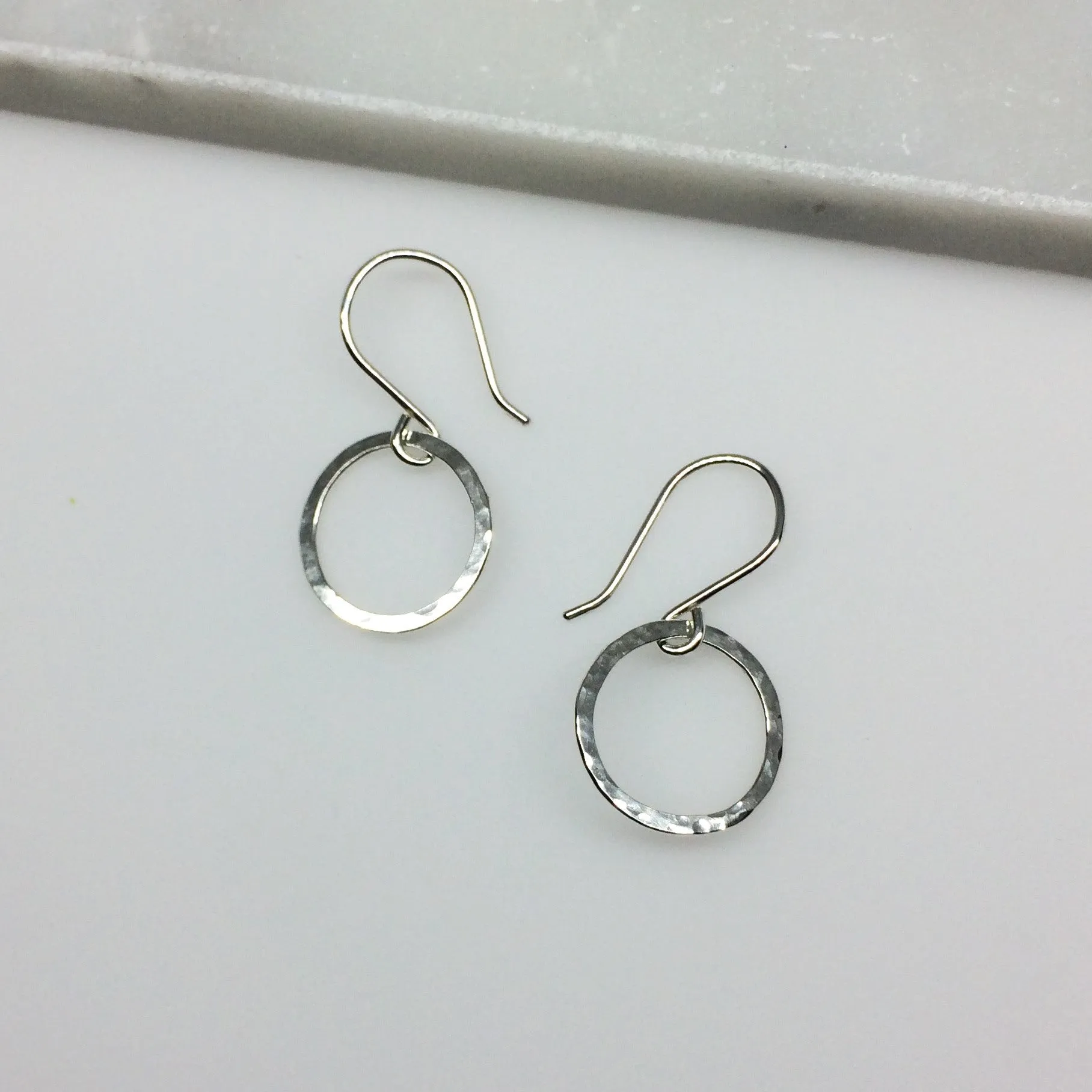 Small Circle Drop Hoops