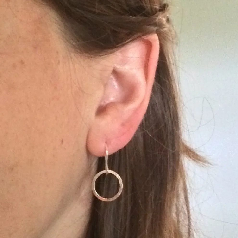 Small Circle Drop Hoops